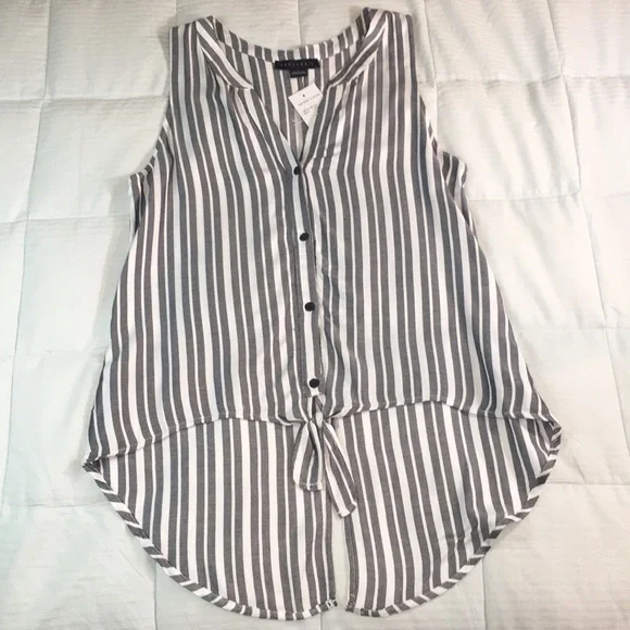 NWT! Sanctuary Peace Star Sleevless Knot Front Top - Picture 1 of 6